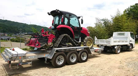 日本初！農業トラクター用トレーラー(4トンOver積載)“ACX4300”登場