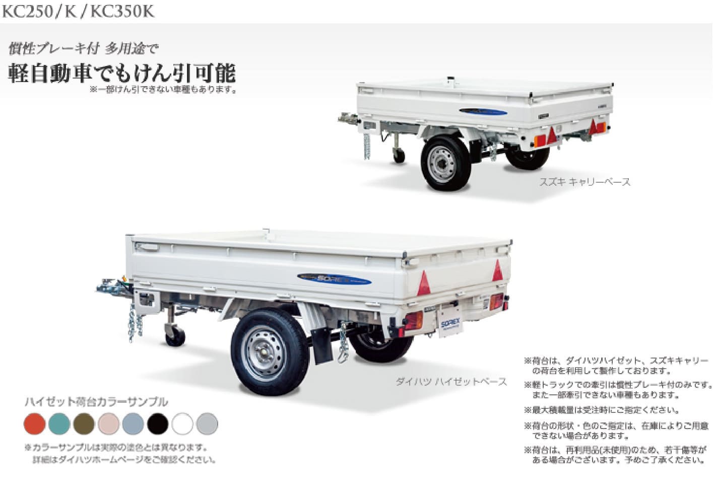 KC250K - ソレックス【各種トレーラー開発・製造・販売】ソレックス 